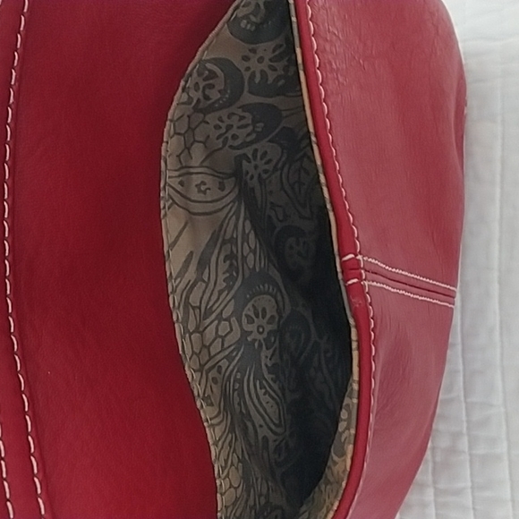 Tignanello Red Leather Small Crossbody Bag - Picture 7 of 8